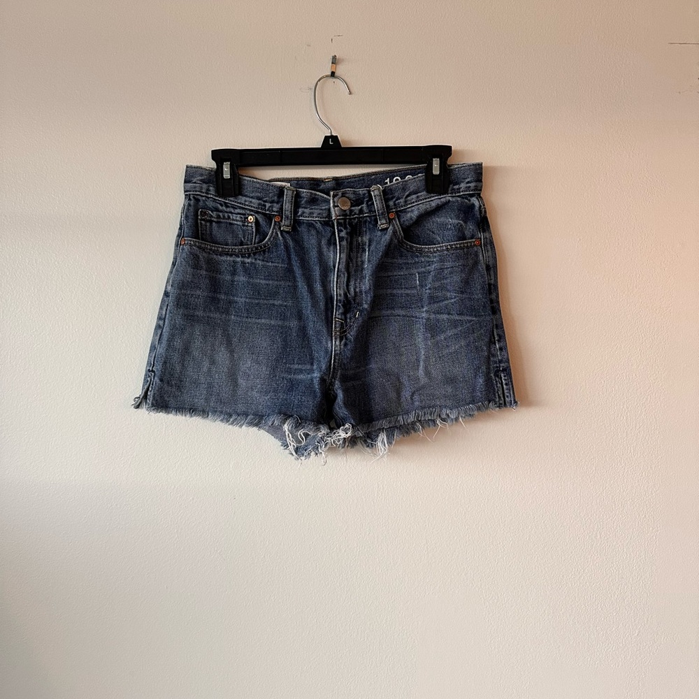Gap Jean Shorts - High Rise Cut Offs - Size 28
